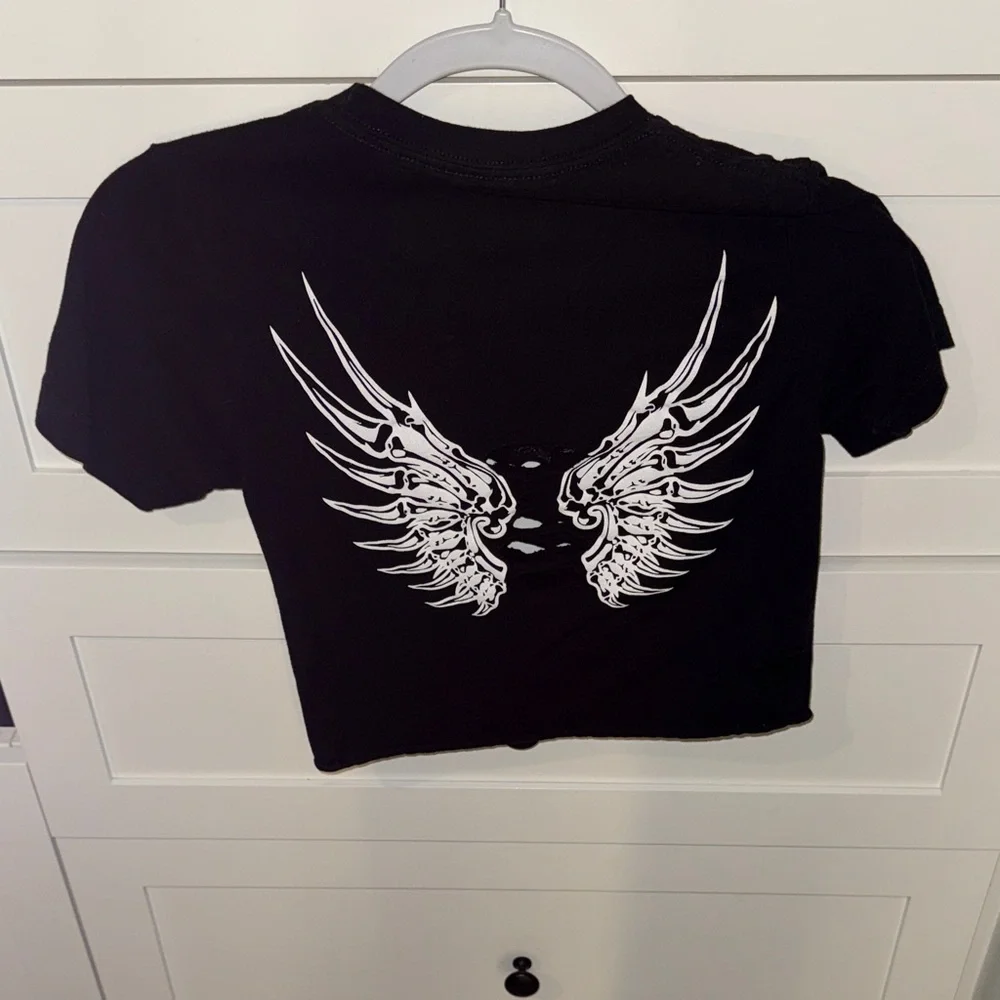 Tilly's Black 'Free Soul' Short Sleeve Tee - Picture 2 of 2